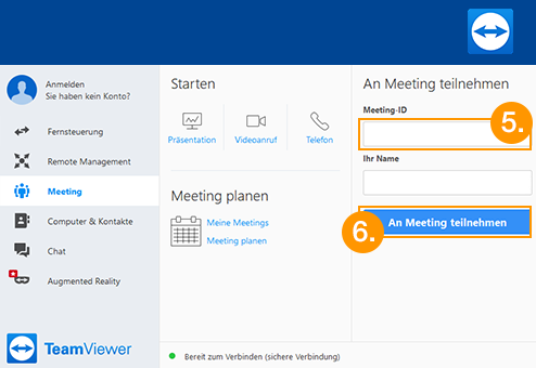 Meeting beitreten